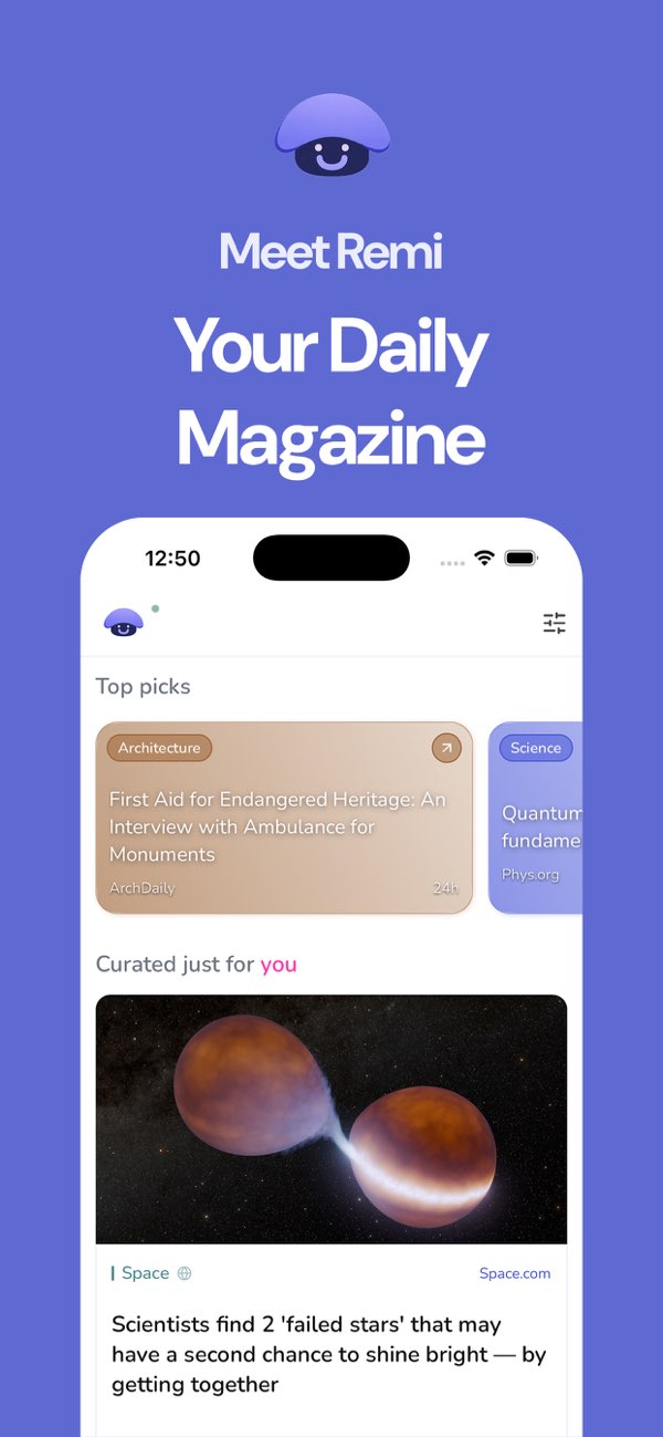NewsScrl app preview showing the daily news feed